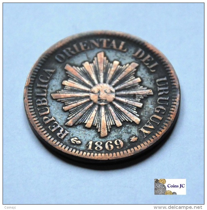 Uruguay - 2 Centesimos - 1869 - Uruguay