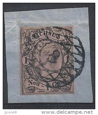 Germany (Sachsen) 1855-56 (o) Mi.9 IIb - Sachsen