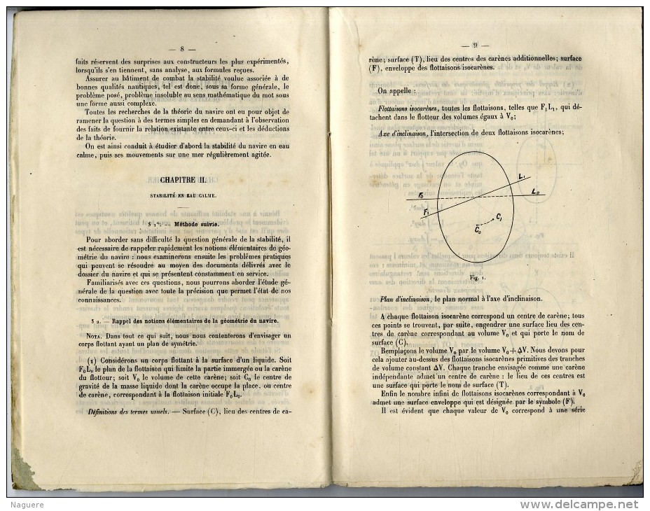 CONSTRUCTIONS NAVALES   CONFERENCES DE M BERNARD DE COURVILLE 1898 - 1899  -  MINISTERE DE LA MARINE  EXEMPLAIRE N° 289 - Schiffe