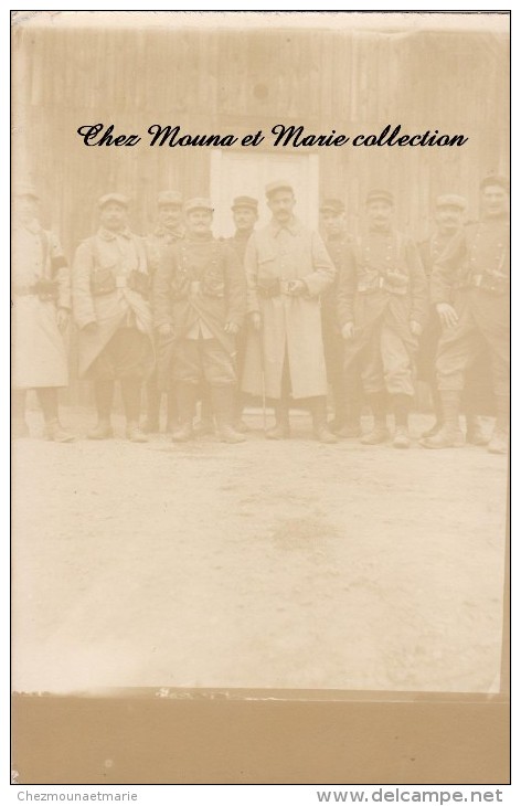 1916 CARTE PHOTO MILITAIRE 41 EME REGIMENT DE LIGNE CENTRE SUBDIVISIONNAIRE DES MITRAILLEURS COETQUIDAN JACAL JEAN 2207 - Characters