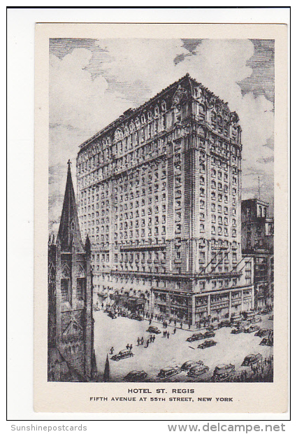 New York City Hotel St Regis Albertype - Bars, Hotels & Restaurants