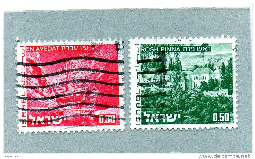 1971 - Israele - Serie Corrente - Used Stamps (with Tabs)