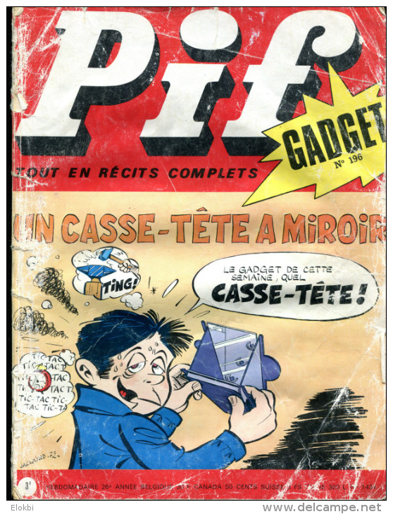 Pif Gadget N°196 (Vaillant 1434) - Pif Gadget