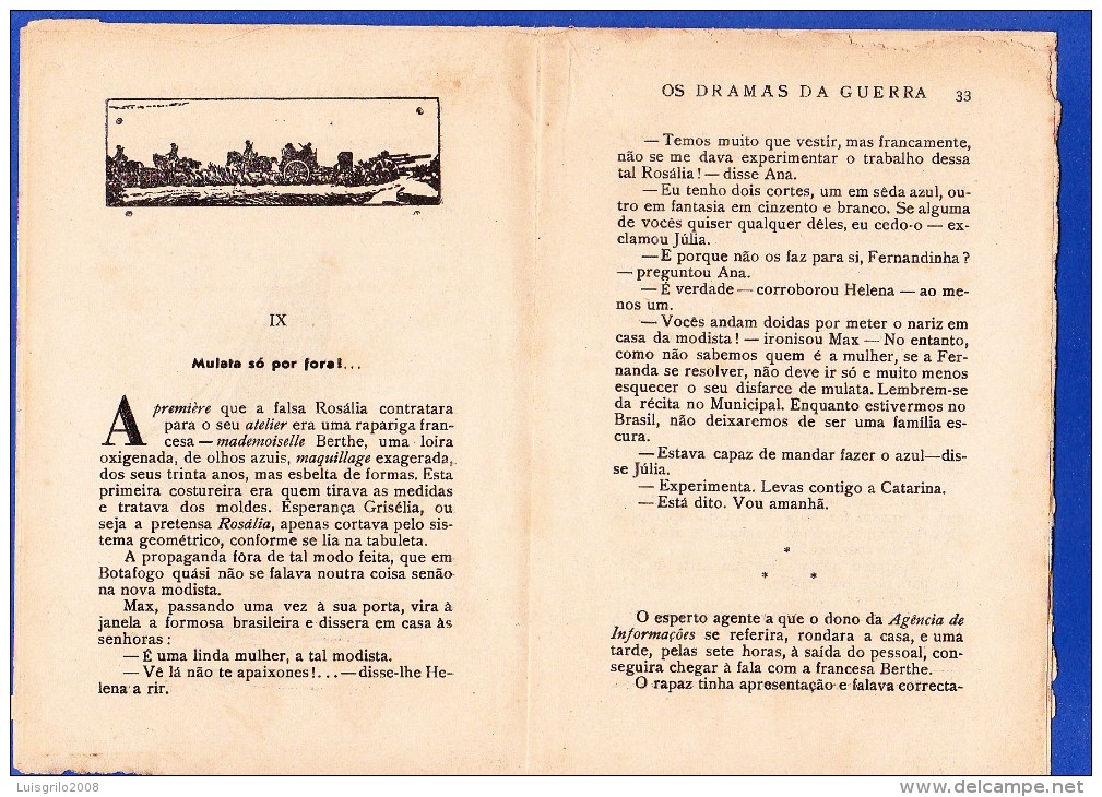 1945 -- OS DRAMAS DA GUERRA - FASCÍCULO Nº 123 .. 2 IMAGENS - Livres Anciens