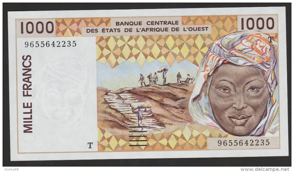 AFRIQUE De L’OUEST-TOGO  1000 Francs 1996 # 9655642235  P#811Tf   UNC - Autres - Afrique