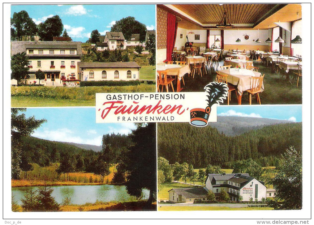 Germany - 8671 Thierbach Im Frankenwald Bei Bad Steben - Hotel Restaurant Cafe " Faunken " - Bad Steben