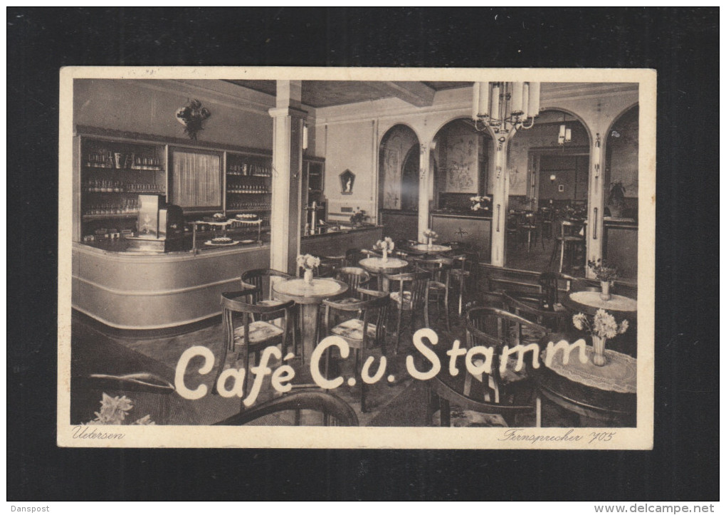 AK Uetersen Cafe C.u. Stamm 1937 - Uetersen