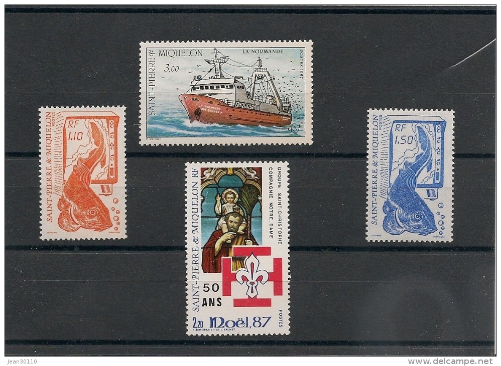 Saint Pierre Et Miquelon Année 1987N° Y/T :480/483** - Unused Stamps