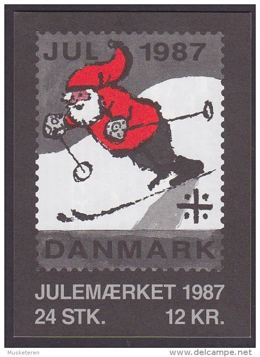 Denmark Markenheftchen Booklet 1987 Christmas Seal Weihnachten Jul Noel Natale Navidad (2 Scans) MNH** - Booklets