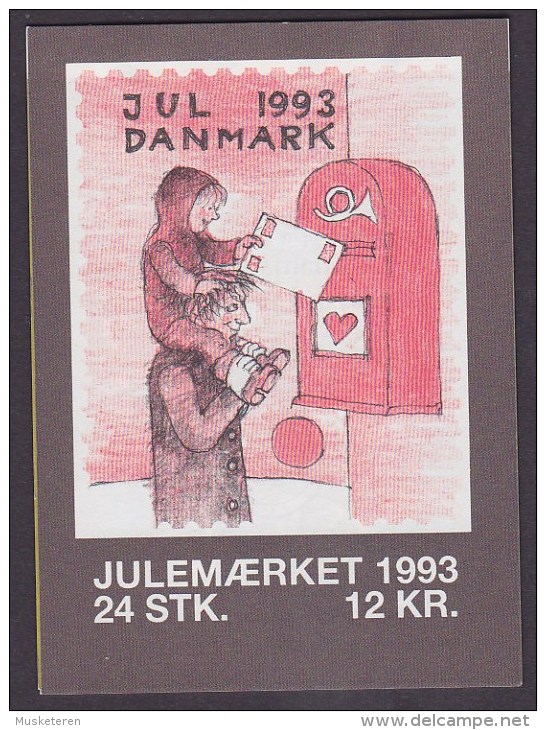 Denmark Markenheftchen Booklet 1993 Christmas Seal Weihnachten Jul Noel Natale Navidad (2 Scans) MNH** - Booklets