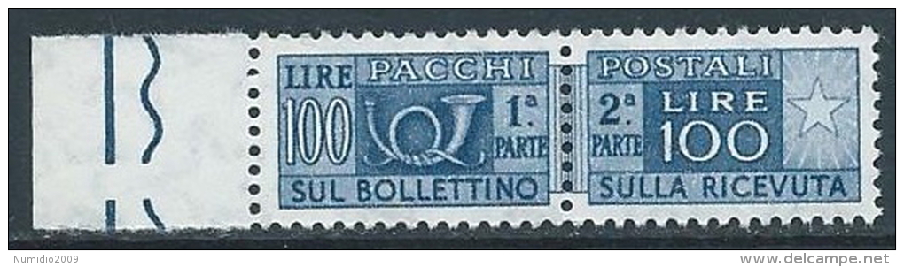 1955-79 ITALIA PACCHI POSTALI STELLE 100 LIRE MNH ** - JU59-10 - Postpaketten