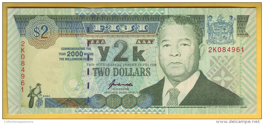 FIDJI - Billet De 2 Dollars. 2000. Pick: 94. NEUF - Fiji
