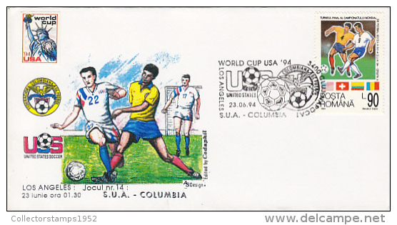 9455- USA'94 SOCCER WORLD CUP, USA- COLUMBIA GAME, SPECIAL COVER, 1994, ROMANIA - 1994 – USA