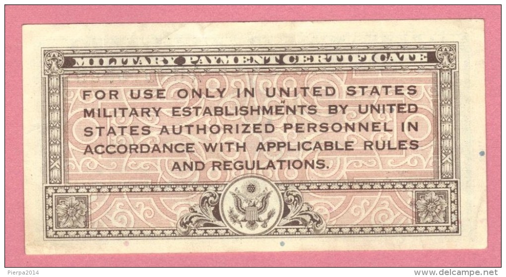 USA United States, 50 Cents, 1946 Military Payment Certificate QFDS - UNC - 1946 - Series 461