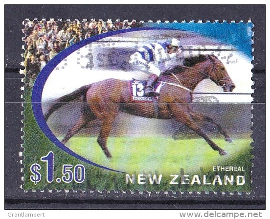 New Zealand 2002 Racehorses $1.50 Ethereal Used - - Gebruikt