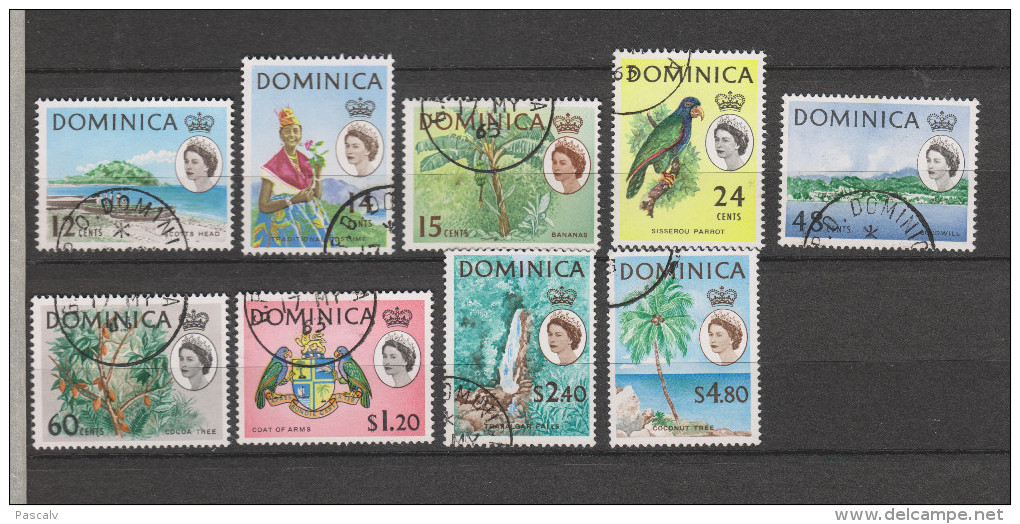 Yvert 167 / 175 Oblitérés Les Bonnes Valeurs - Dominica (...-1978)