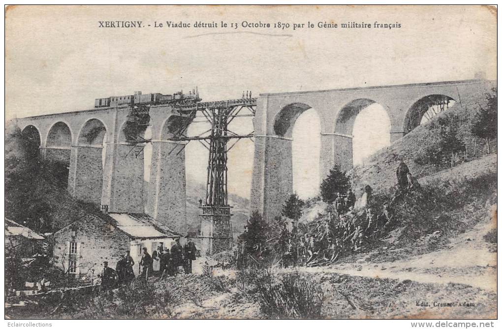 Xertigny    88   Viaduc Détruit Par Le Génie Militaire Français  En 1870 ( Voir Scan) - Xertigny