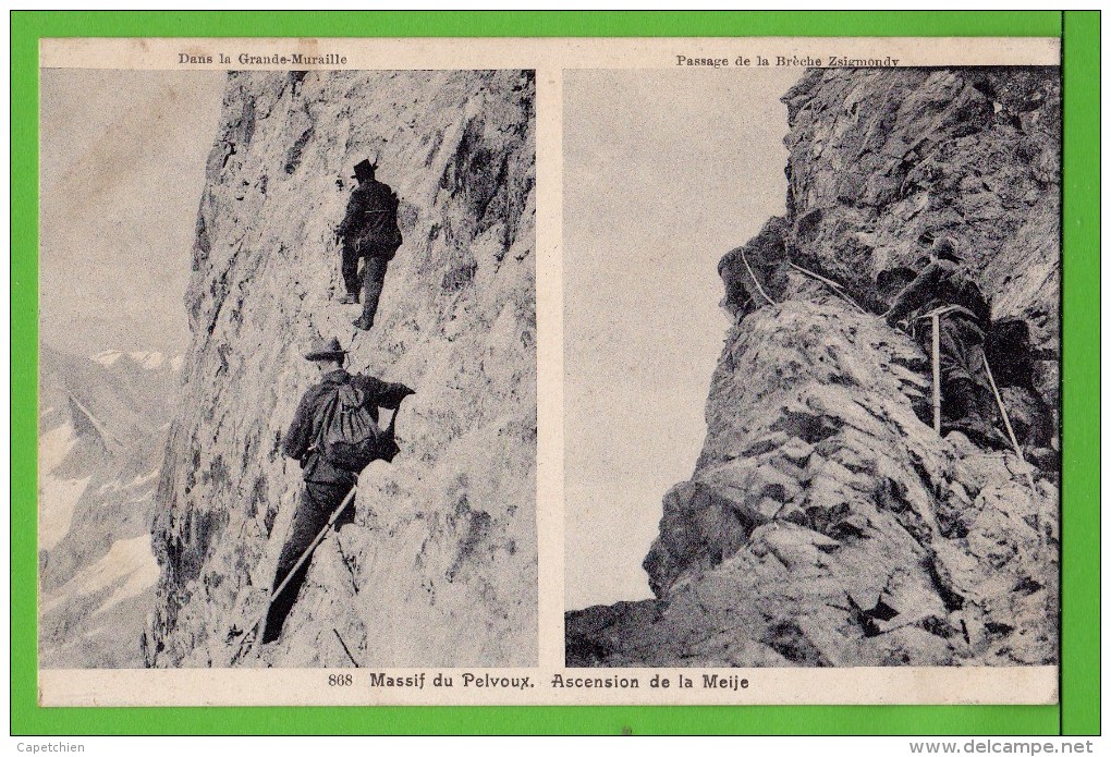 MASSIF DU PELVOUX / DANS LA GRANDE MURAILLE / PASSAGE DE LA BRECHE ZSIGMONDY.../ Carte Vierge - Climbing