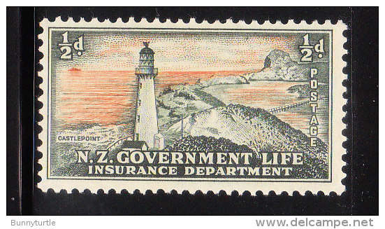 New Zealand 1947-65 Lighthouse 1/2p Mint - Nuevos