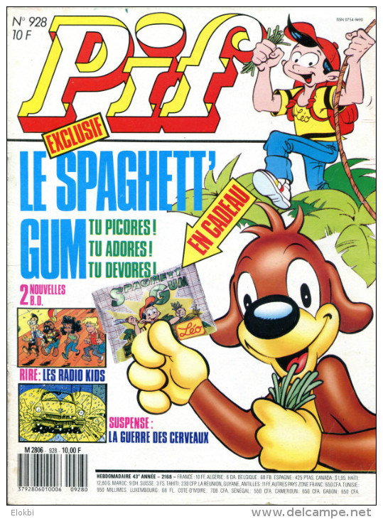 Pif Gadget N°928 - Pif Gadget