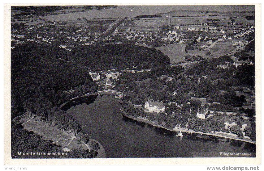 Malente Gremsmühlen - S/w Luftbild 3 - Malente-Gremsmuehlen