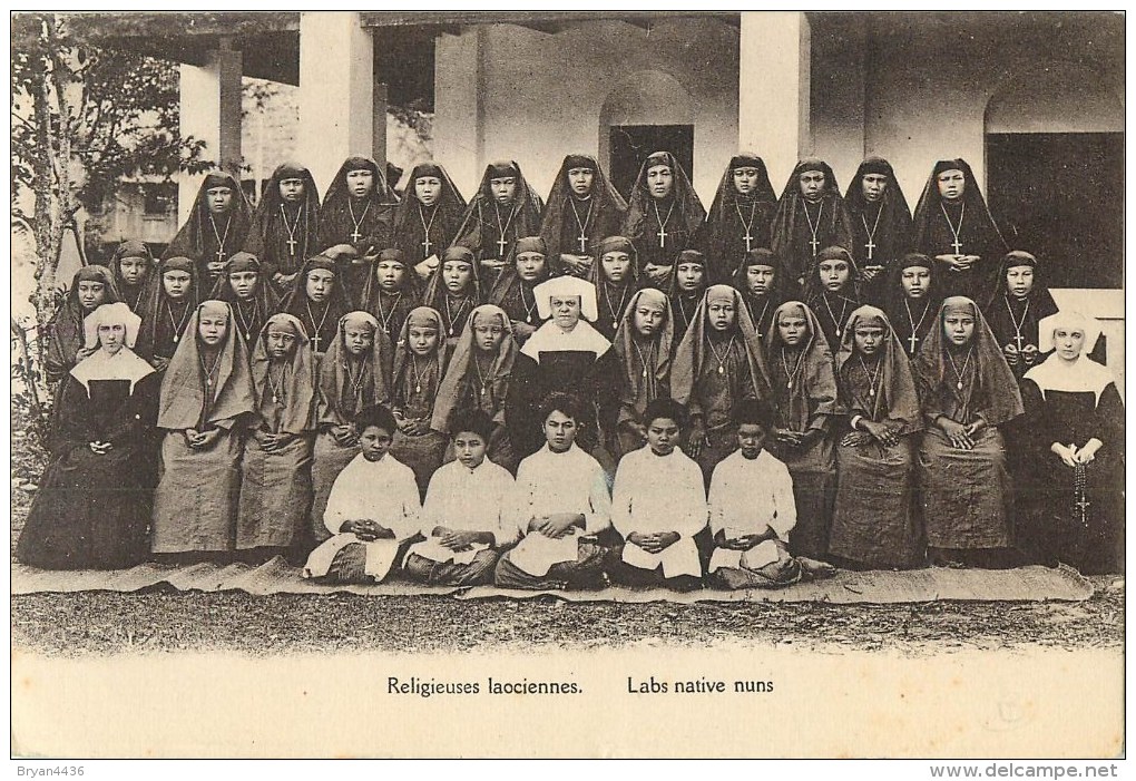 Laos-   ** Labs Native Nuns** - Cpa Ethnique  - Voir Scan - Laos