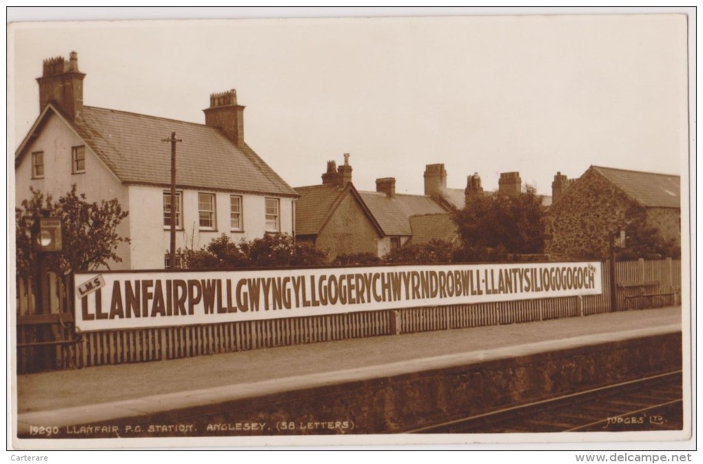 Carte Photo Angleterre,bye Judges ,llanfair,rare - Anglesey