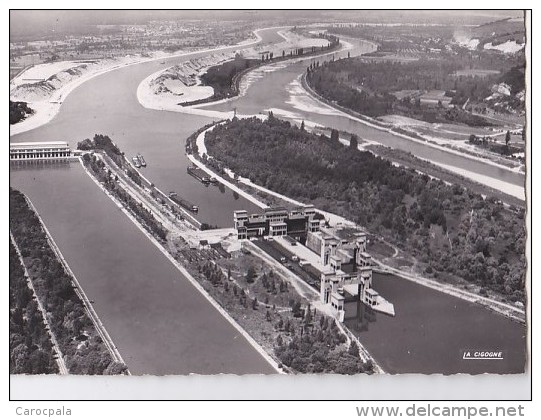 Carte 1950 BARRAGE D'OTTMARSCHEIM / VUE PRISE EN AVION - Ottmarsheim