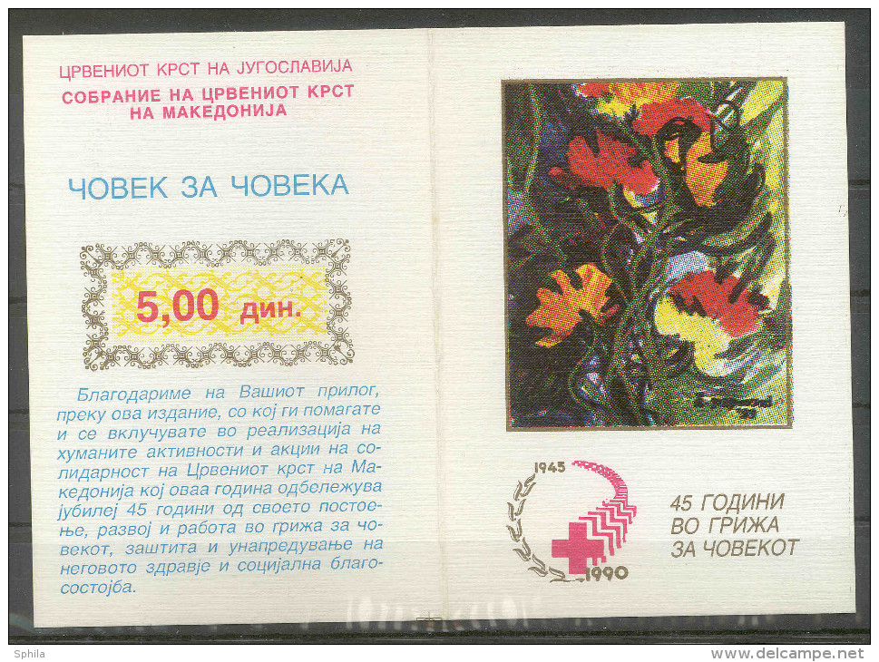 Jugoslawien – Yugoslavia 1990 Postal Tax – Solidarity Perforate And Imperforate Booklets Used (special Red Cancel) - Postzegelboekjes