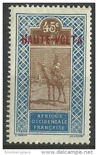 Upper Volta - 1920 Upper Senegal & Niger Overprint 45c  MH *  SG 70 - Unused Stamps