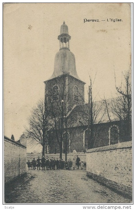 Perwez.   L´Eglise.  1920 - Perwez