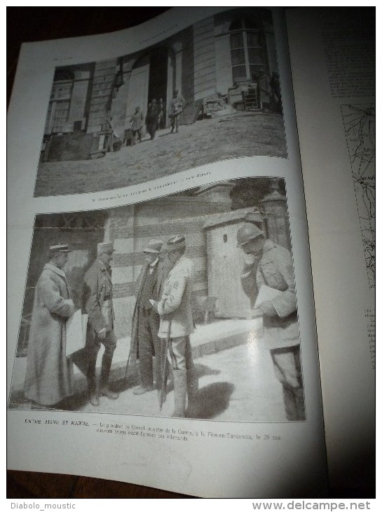 1918 Le Cavalier-vedette;USA;Zeebrugge; Amiens;Villers-Bretonneux;Bataille Au Bois Sénécat;Milan; Protéger Le Louvre - L'Illustration