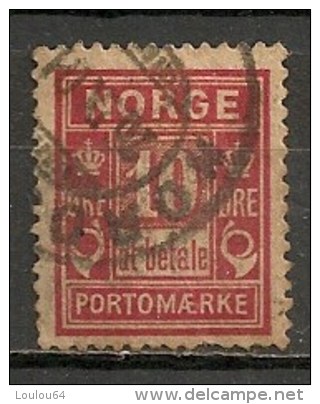 Timbres - Norvège - 1889/1914 - Taxe - 10 Ore - - Used Stamps