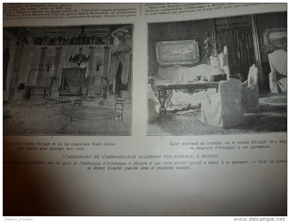 1918 Canadiens à Ecourt-St-Quentin;Gl MAISTRE;L'héroïne serbe Milounka Savitch de Koprivnitza;220 canons all;Russie;US