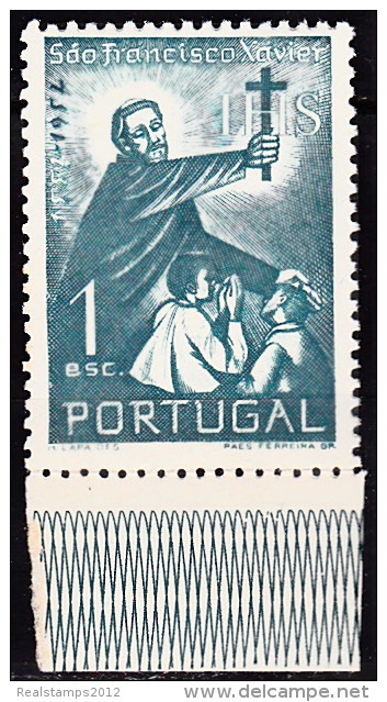 PORTUGAL - 1952,  4.º Centenário Da Morte De S. Francisco Xavier.  1 E.  ** MNH  MUNDIFIL  Nº 759 - Ungebraucht