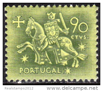 PORTUGAL - 1953,  Selo De Autoridade Do Rei D. Dinis .  90 C.   ** MNH  MUNDIFIL  Nº 767 - Ungebraucht