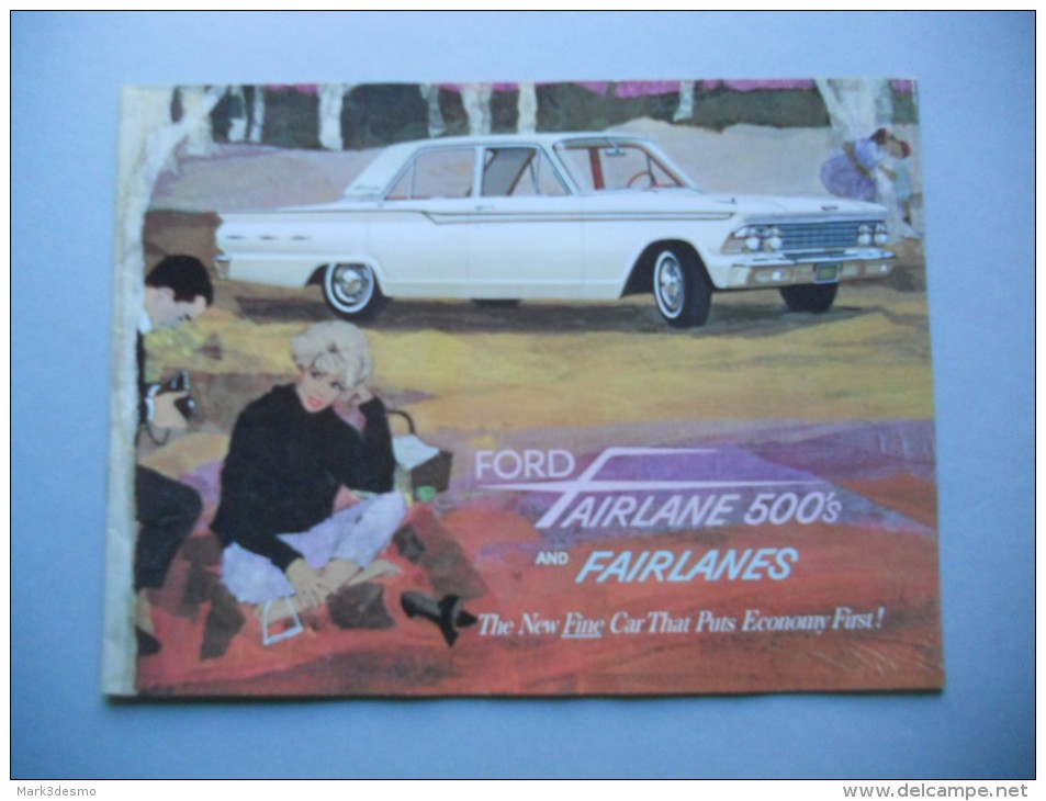 Ford Fairlane 500S 1962 Depliant Originale Factory Brochure Catalog Prospekt - Other & Unclassified