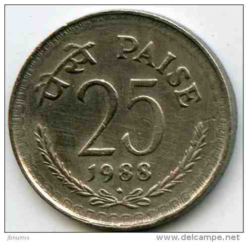 Inde India 25 Paise 1988 B KM 49.5 - Indien