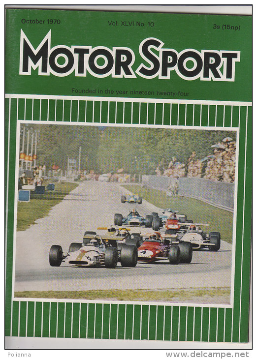 RA#45#10 RIVISTA MOTOR SPORT 1970/TRIUMPH STAG/41st ITALIAN GRAND PRIX/HILLMAN AVENGER/LOTUS - Car Racing - F1