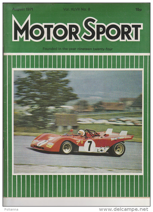 RA#45#19 RIVISTA MOTOR SPORT 1971/24th BRITISH GRAND PRIX/4th GRAND PRIX FRANCE/DUTCH GRAND PRIX - Autorennen - F1