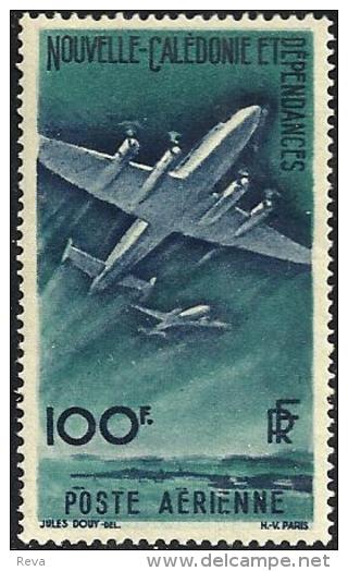 NEW CALEDONIA 100 FRANCS AIRPLANE GREEN SET OF 1 MINT 1963(?) SG326 READ DESCRIPTION !! - Ungebraucht