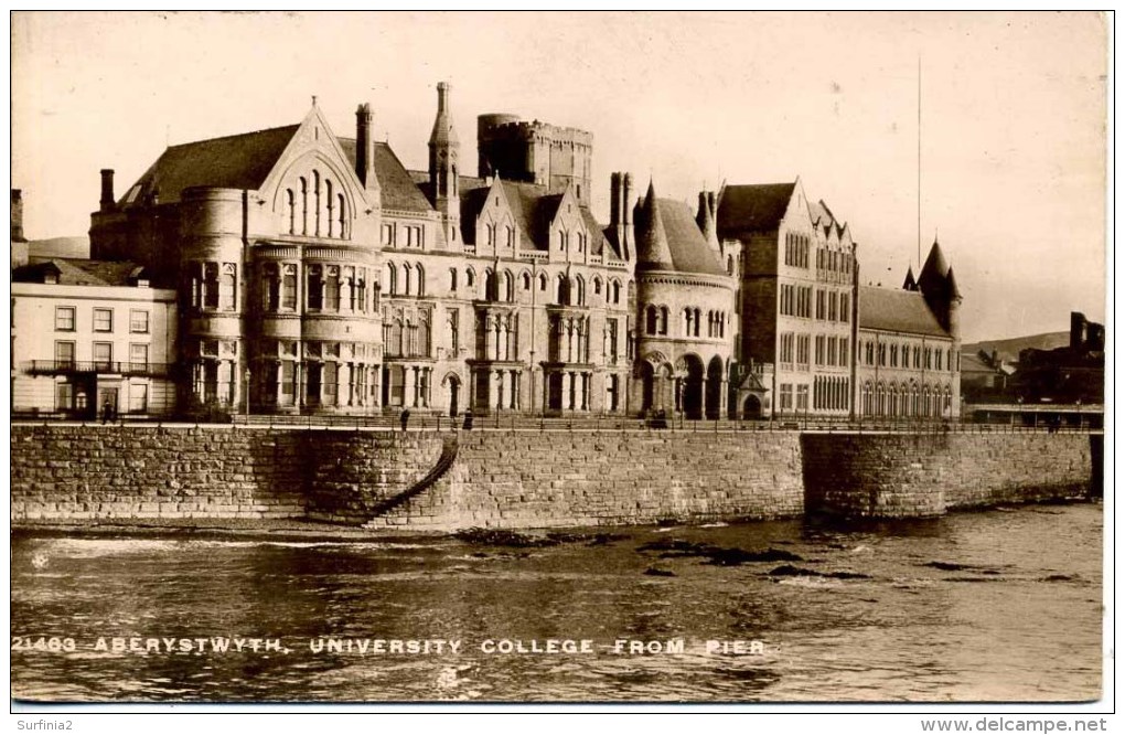 DYFED - ABERYSTWYTH - UNIVERSITY COLLEGE FROM PIER RP  Dyf117 - Cardiganshire