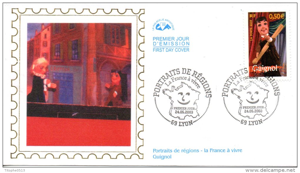 FRANCE. N°3565 De 2003 Sur Enveloppe 1er Jour (FDC). Guignol. - Marionetten