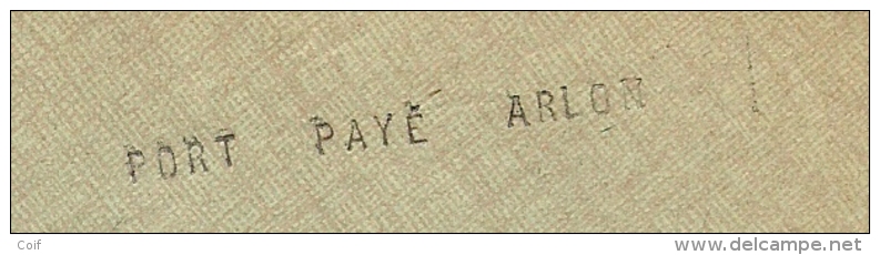 Brief Met Naamstempel PORT PAYE ARLON (noodstempel) - Noodstempels (1919)