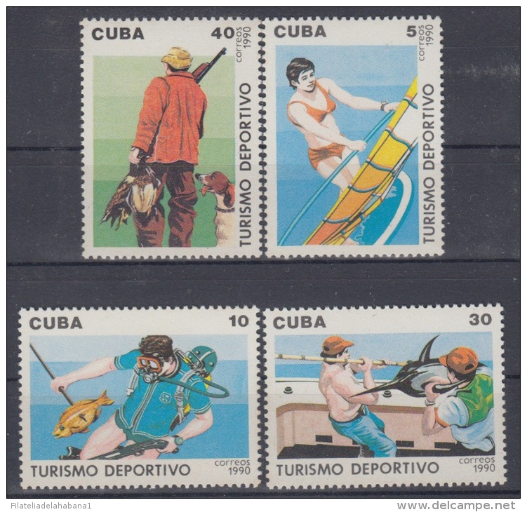 1990.14- * CUBA 1990. MNH. PESCA DEPORTIVA. SPORT FISHING. COMPLETE SET. - Ungebraucht