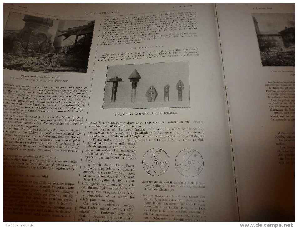 1919  US Army;Haut Koenigsbourg;Types de bombes  sur PARIS,plan;Chasseurs alpins;ISTANBUL;Sofia;Olympe;Dunkerque;Berlin