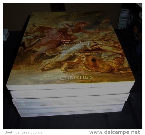 OLD MASTER PAINTINGS : 110 GROS ET SUPERBES CATALOGUES CHRISTIE'S et SOTHEBY'S CONSACRES AUX MAITRES ANCIENS.