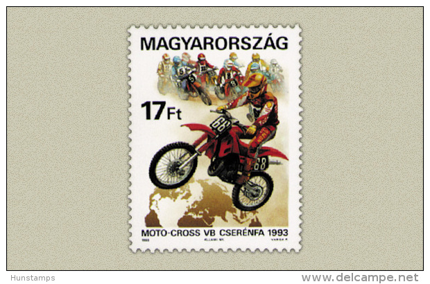 Hungary 1993. Moto-cross Stamp MNH (**) Michel: 4240 / 0.70 EUR - Neufs