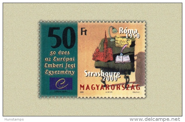 Hungary 2000. Strasbourg Bill Of Right Stamp MNH (**) Michel: 4637 / 1 EUR - Neufs