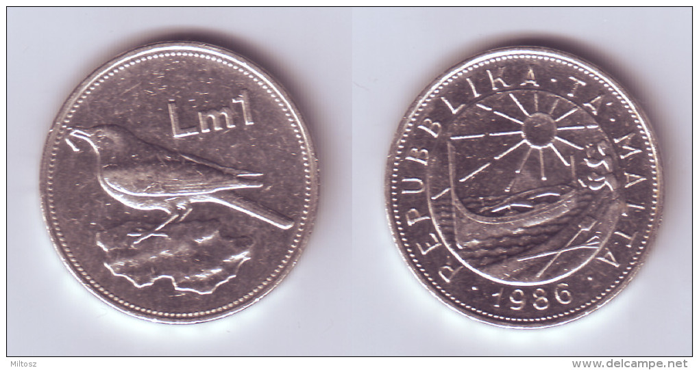 Malta 1 Lira 1986 - Malta